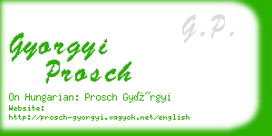 gyorgyi prosch business card